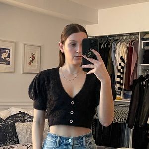 For Love and Lemons Devon Cropped Cardigan